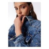 Fabrika F4SL-MNT0537 İndigo Kadın Oversize Mont