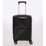 Fabrika FAB-5239 5003126072 Kabin Boy 35x55x23 cm Çekçekli Siyah Unisex Sert Valiz