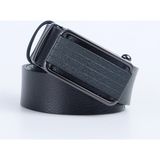 Fabrika Fbk 011 3,5 cm Spor Ot. Siyah Siyah Erkek Deri Kemer - 130 cm