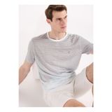 Fabrika Gri Erkek Relaxed Çizgili T-Shirt F6SM-TST 2070
