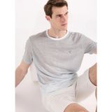 Fabrika Haki Erkek Relaxed Çizgili T-Shirt F6SM-TST 2070