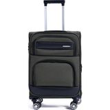 Fabrika Haki Unisex Çekçekli Kumaş Valiz 013 VALİZ KABİN BOY