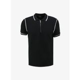 Fabrika Jakarlı Lacivert Erkek Polo T-Shirt VIDAR