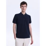 Fabrika Jakarlı Polo T-Shirt, S, 5003328945, Lacivert, Erkek
