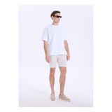 Fabrika Jogger Çizgili Bermuda Şort, 48, 5003326609, Ekru, Erkek