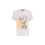 Fabrika Kadın T-Shirt 5003224066, Kırık Beyaz, XS
