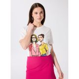 Fabrika Kadın T-Shirt 5003224087, Kırık Beyaz, XL