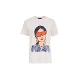 Fabrika Kadın T-Shirt 5003224105, Kırık Beyaz, XS