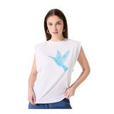 Fabrika Kadın T-Shirt 5003224195, Kırık Beyaz, M