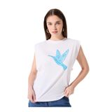 Fabrika Kadın T-Shirt 5003224195, Kırık Beyaz, XL