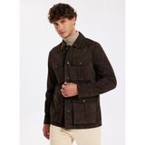 Fabrika Kahve Erkek Deri Mont F5WM-MNT 2575 - S