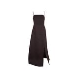 Fabrika Kahve Kadın Kare A-Form Fit Elbise F6SL-ELB0151