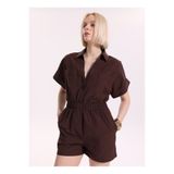 Fabrika Kahverengi Kadın Loose Fit Tulum LONDA