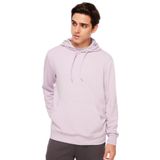 Fabrika Kapüşon Yaka Düz Lila Erkek Sweatshirt, Lila, S
