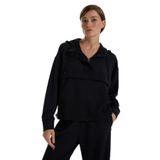 Fabrika Kapüşon Yaka Düz Sweatshırt, L, 5003273459, Siyah, kadın