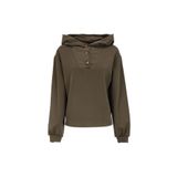 Fabrika Kapüşon Yaka Düz Sweatshırt, S, 5003155495, Haki, kadın