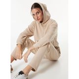 Fabrika Kapüşon Yaka Oversize Sweatshirt, M, 5003155530, Açık Bej, Kadın