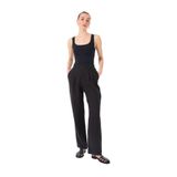 Fabrika Keten Flare Pantolon, 38, 5003225721, Siyah, Kadın