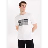 Fabrika Kırık Beyaz Erkek Relaxed Baskılı T-Shirt F6SM-TST 2010