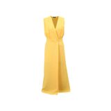 Fabrika Kruvaze Yaka Basic Elbise, 36, 5003087434, Sarı, Kadın