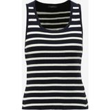 Fabrika Lacivert - Beyaz Kadın U Yaka Basic Atlet F4SL-TST0501 - XL