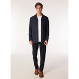 Fabrika Lacivert Erkek Basic Fit Çizgili Gömlek Ceket F4WM-GML 2822