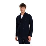 Fabrika Lacivert Erkek Slim Fit Balıksırtı Ceket F5WM-CKT 2339 - 2XL