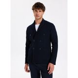 Fabrika Lacivert Erkek Slim Fit Balıksırtı Ceket F5WM-CKT 2339 - XL
