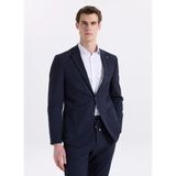 Fabrika Lacivert Erkek Slim Fit Çizgili Ceket Napoli- Ft- 2A - 52
