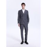 Fabrika Lacivert Erkek Slim Fit Çizgili Takım Elbise SANKRUV- 4- CITY- DB