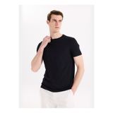 Fabrika Lacivert Erkek Slim Fit Flamlı T-Shirt F6SM-TST 2900