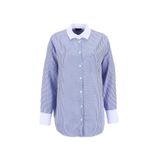Fabrika Loose Fit Çizgili Gömlek, 38, 5003273893, Lacivert - Beyaz, Kadın