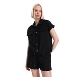 Fabrika Loose Fit Gömlek, 38, 5003327705, Siyah, Kadın