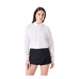 Fabrika Loose Fit Taşlı Gömlek, 38, 5003224198, Beyaz, Kadın