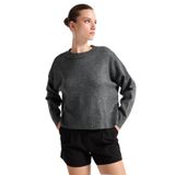 Fabrika Loose Fit Taşlı Kazak, M, 5003273440, Antrasit Melanj, Kadın