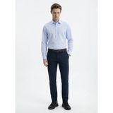 Fabrika Mavi Erkek Regular Fit Çizgili Gömlek Maydos 504 Y - XL