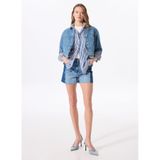 Fabrika Normal Bel Basic İndigo Kadın Denim Şort F5SL-SHT0337