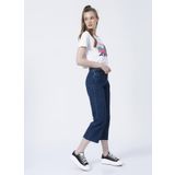 Fabrika Normal Bel Geniş Fit Düz İndigo Kadın Denim Pantolon - HER 26