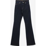 Fabrika Normal Bel Geniş Paça Flare Koyu İndigo Kadın Denim Pantolon F4SL-PNT0094 - 30