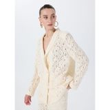 Fabrika Oversize Beyaz Kadın Ceket F5SL-CKT0035 - 42