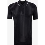 Fabrika Polo Yaka Basic Jakarlı Siyah Erkek Kazak F4SM-KZK 0713