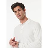 Fabrika Polo Yaka Basic Sweatshirt, XL, 5003154680, Ekru, erkek