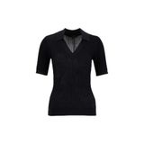 Fabrika Polo Yaka Slim Fit Kazak, M, 5003325484, Siyah, Kadın
