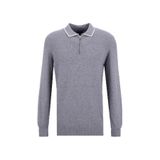 Fabrika Polo Yaka Slim Fit Kazak, XL, 5003275561, Gri Melanj, Erkek