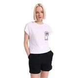 Fabrika Regular Fit Baskılı T-Shirt, M, 5003328008, Beyaz, Kadın