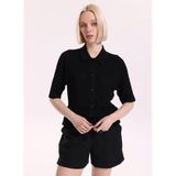 Fabrika Regular Fit Düz Örgü Hırka, M, 5003325488, Siyah, Kadın