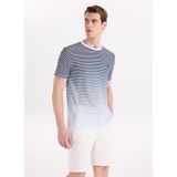 Fabrika Relaxed Çizgili T-Shirt, L, 5003328765, Lacivert, Erkek