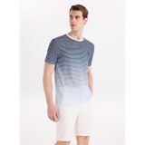 Fabrika Relaxed Çizgili T-Shirt, S, 5003328765, Lacivert, Erkek