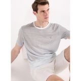 Fabrika Relaxed Çizgili T-Shirt, XL, 5003328669, Haki, Erkek