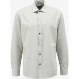 Fabrika Relaxed Gömlek Yaka Çizgili Gri Erkek Gömlek F4SM-GML 0254 - 2XL